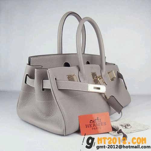 エルメススーパーコピー HERMES ショルダーバーキン HR10780　ゴールド金具　グレー